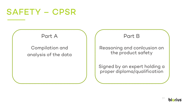 Cosmetic Product Safety Report (CPSR)